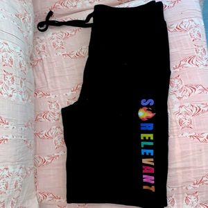 Custom black sweat shorts